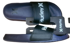 HURLEY SLIDERS MENS BLACK NAVY