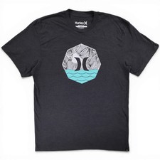 Hurley T-Shirt Mens L Grey