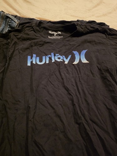 Men xxl black hurley shirt - black, t